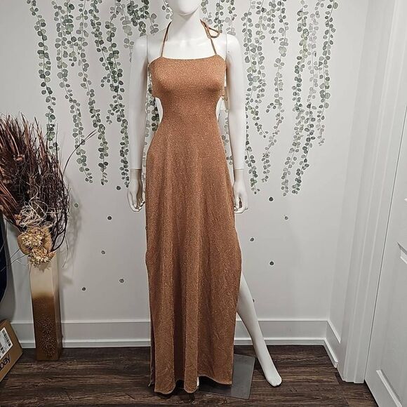 Show Me Your MuMu Enos Tube Maxi Dress Sz M - Picture 5 of 12